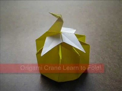 Paper Folding Origami Crane Box