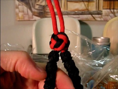 Paracordist how to tie a lanyard knot, doubled with loops as on my side by side ranger beads