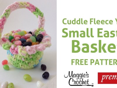 Small Easter Basket Free Crochet Pattern - Right Handed