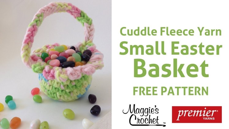 Small Easter Basket Free Crochet Pattern - Right Handed
