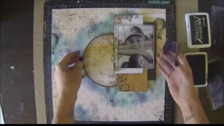 Step by Step tutorial Live laugh love layout for The Scrapbook Store