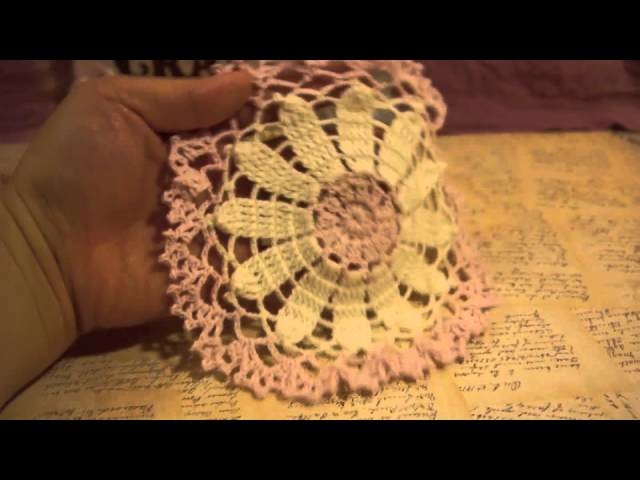 Sweet Daisy Doily and Little Blooms Basket