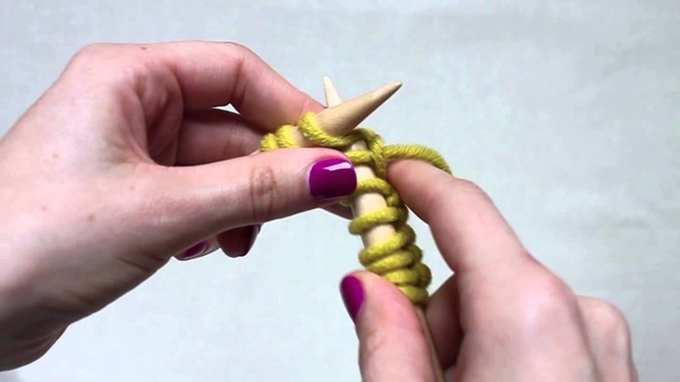 Technique 2: Knit Stitch
