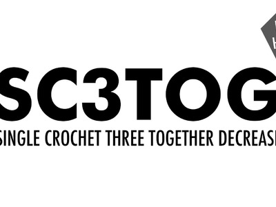 The Single Crochet Three Together Decrease (sc3tog) :: Crochet Decrease :: Right Handed