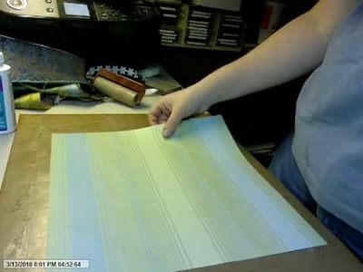Tutorial:  Book Binding Paper (Fabric on Paper)
