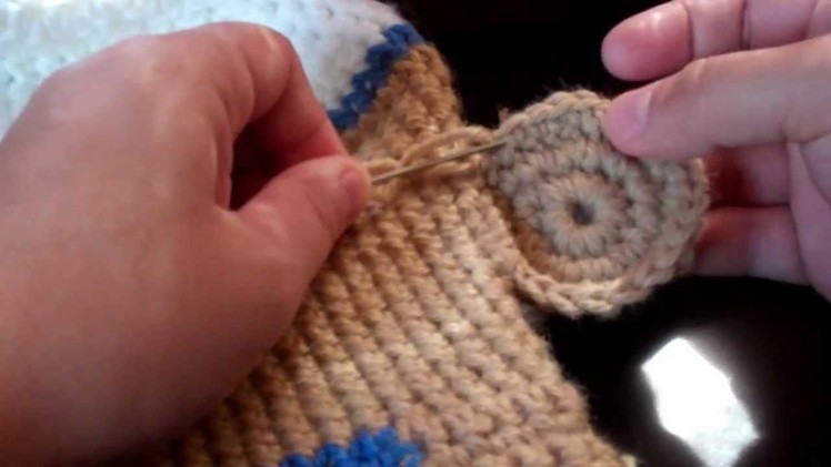 Tutorial-Crochet Boy Sock Monkey Beanie (Part-4)