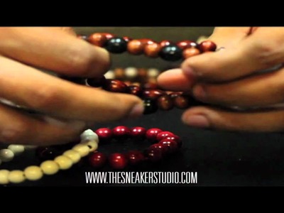 WOOD BEADED BRACELETS AVAILABLE AT THE SNEAKER STUDIO