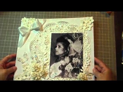 "Bride" Monochromatic Scrapbook Layout