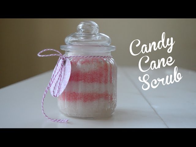 Candy Cane Sugar Body Scrub Tutorial | DIY Christmas Present