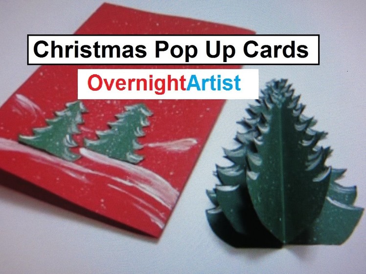 Christmas Crafts -  Pop Up Card & Christmas Tree Craft