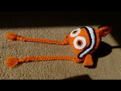 Crochet Clownfish Hat (Size 6.12 Months)
