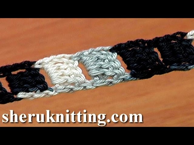 Crochet Cord Long Holes Tutorial 9