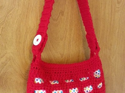 #Crochet Handbag Purse with lining #TUTORIAL
