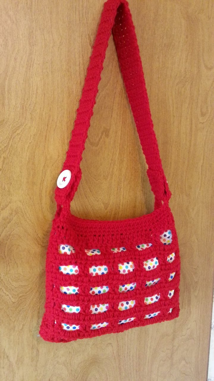 #Crochet Handbag Purse with lining #TUTORIAL