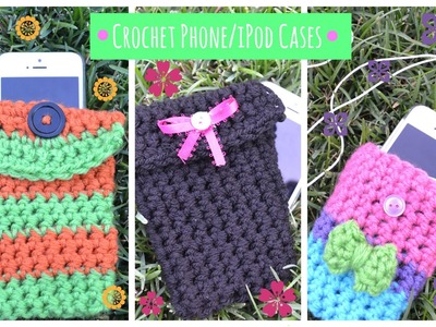 Crochet Phone.iPod Cases: 3 Different Ways & Styles!