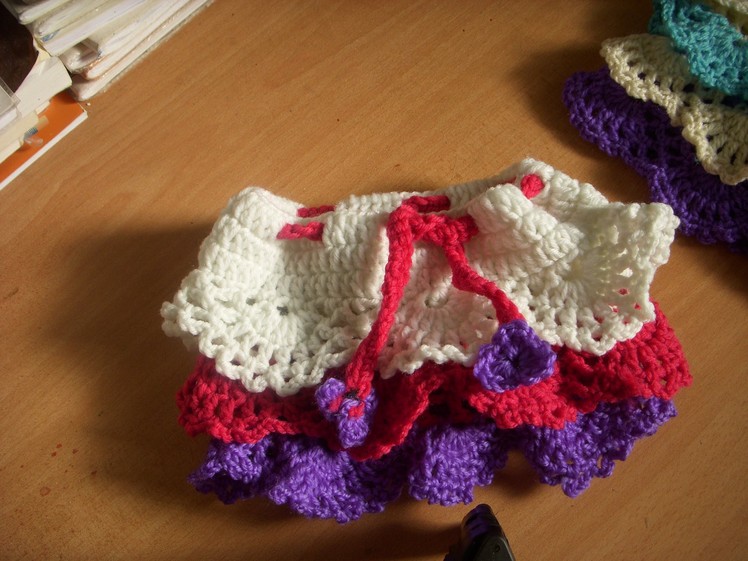 Crochet Ruffle Skirt part-3