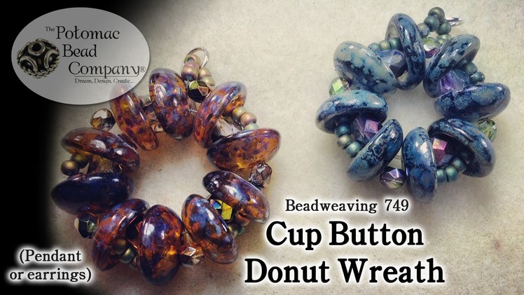 Cup Button Pendant (or earrings)