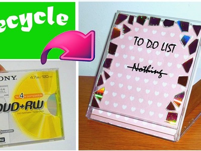 DIY back to school organization! Dry erase TO DO LIST out of a CD box!