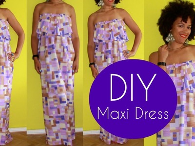 DIY Cute Maxi Dress | Sewing For Beginners