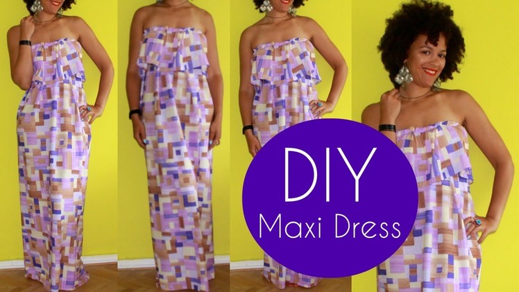DIY Cute Maxi Dress | Sewing For Beginners