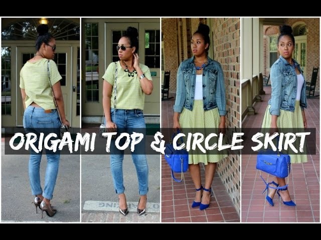 DIY Origami Top + Circle Skirt