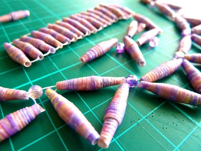 DIY Paper Beads And Necklace