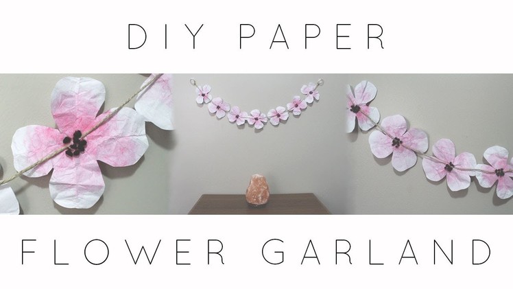 DIY Paper Flower Garland