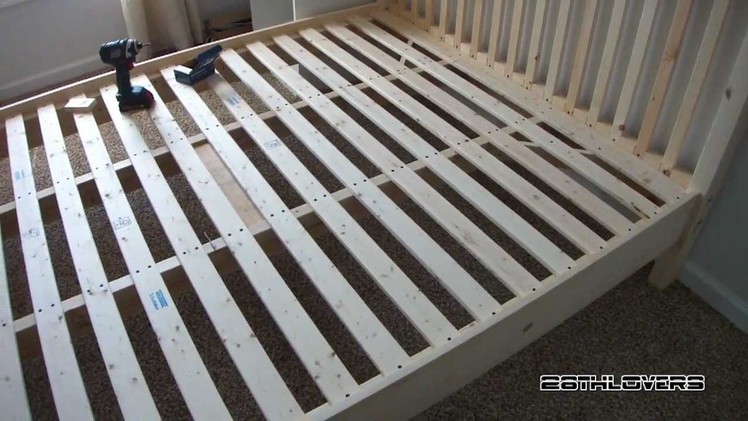 DIY: Wooden Bed Frame.  (Pine)