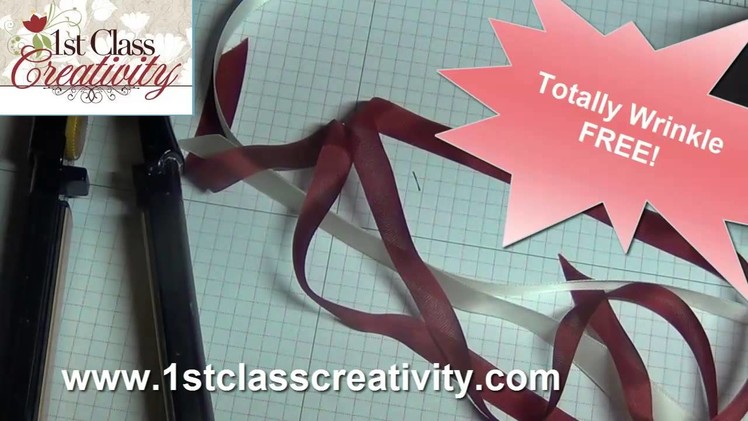 Fast and  Easy Way to Un Wrinkle and Flatten out Craft Ribbon