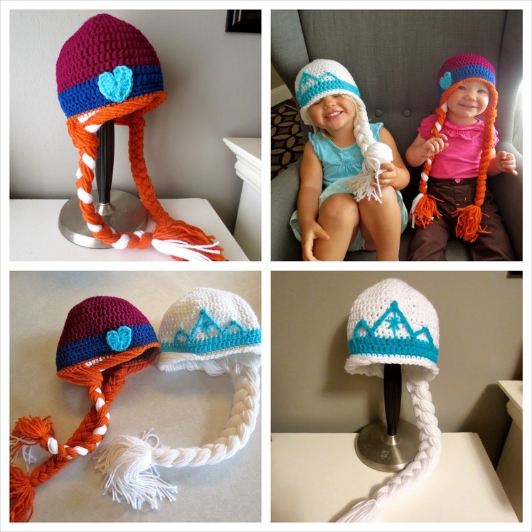 For Brylee: Frozen Inspired Anna & Elsa Crochet Hat Tutorial
