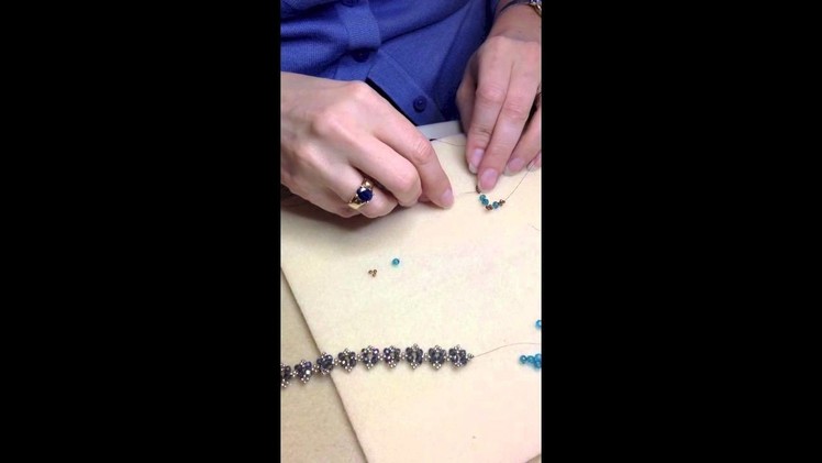 Free tutorial: Lacy crystal rondelle bracelet