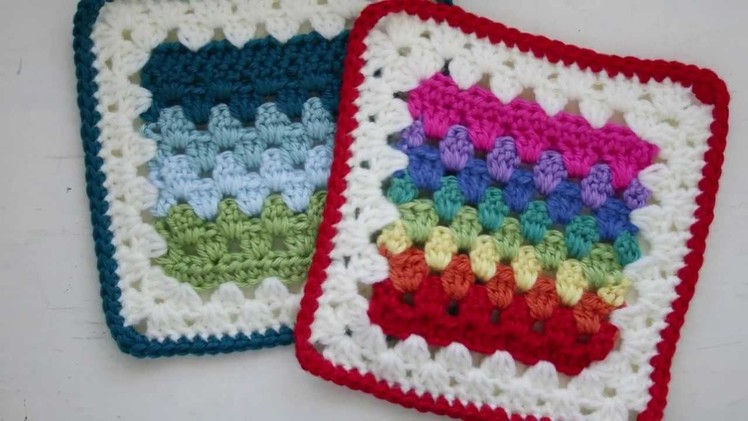 Granny Stripes Squared Crochet Pattern