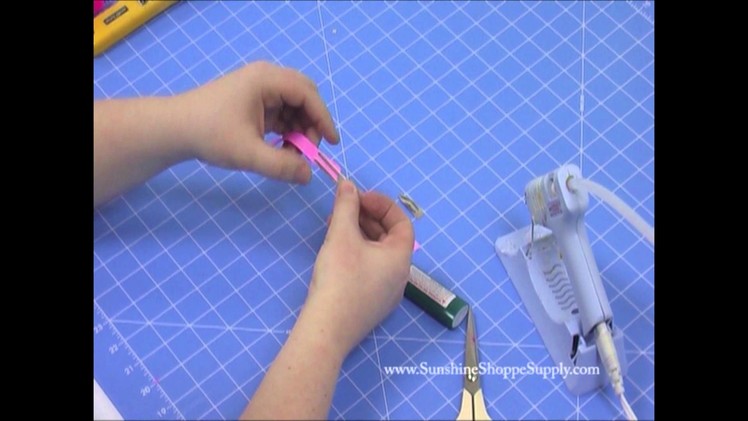 Hair Clip Lining - DIY How To Alligator Baby Snap Clips