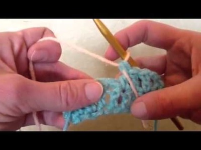 How to change colors in Double Crochet