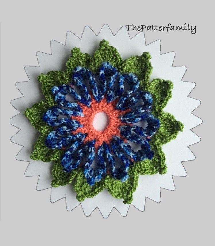 How to Crochet a Flower Pattern #54 │by ThePatterfamily