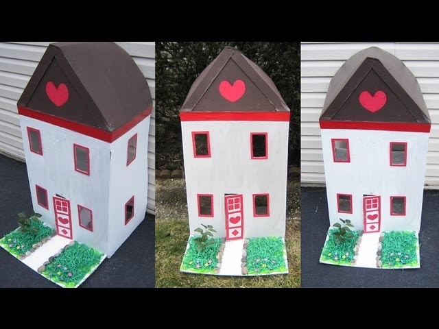 How to decorate a cardboard house - EP