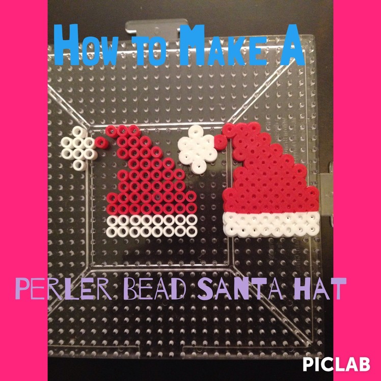 How To Make A Perler Bead Santa Hat!