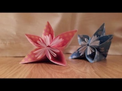 How to make an Origami Japanese Kusudama flower - Tutorial
