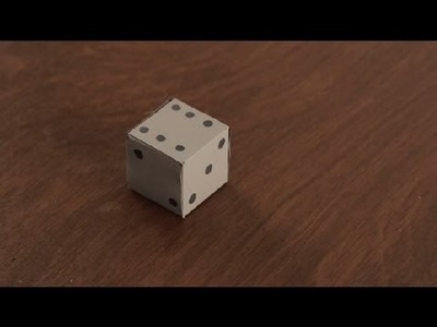 How to Make Paper Dice : Paper Art Projects