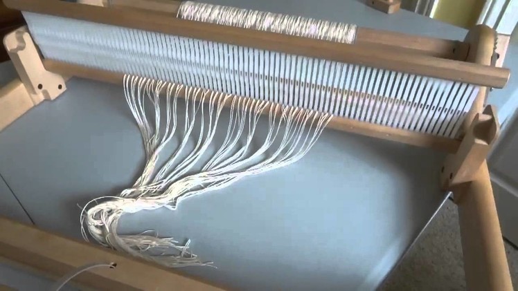 How to warp a table loom