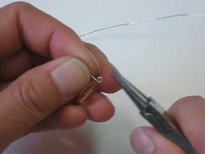 How to Wire Wrap a Single Loop on a Centre Drilled Bead Using Wire