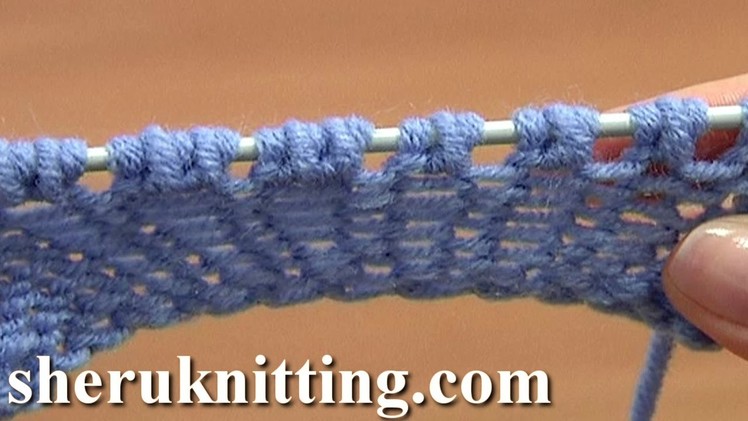 Increase Purl 1 Yarn Over Purl 1 Tutorial 8 Part 10 of 14 Five-Stitches Increase Into Same Stitch