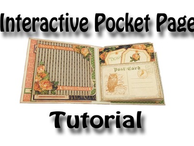 Interactive Pocket Page Tutorial used for my Eerie Tale & Romance Novel Mini Albums