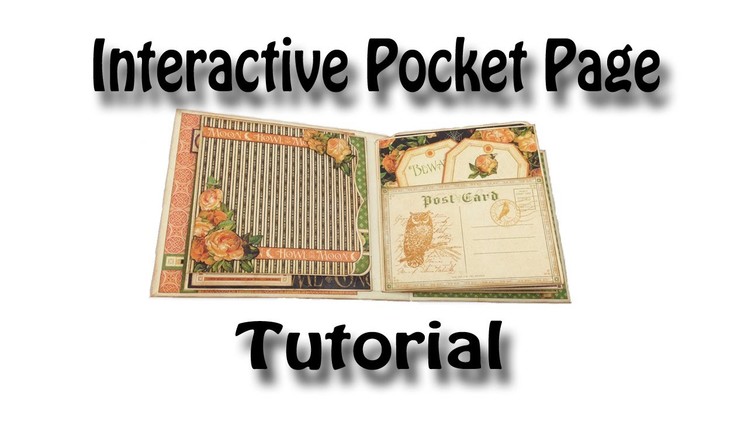 Interactive Pocket Page Tutorial used for my Eerie Tale & Romance Novel Mini Albums