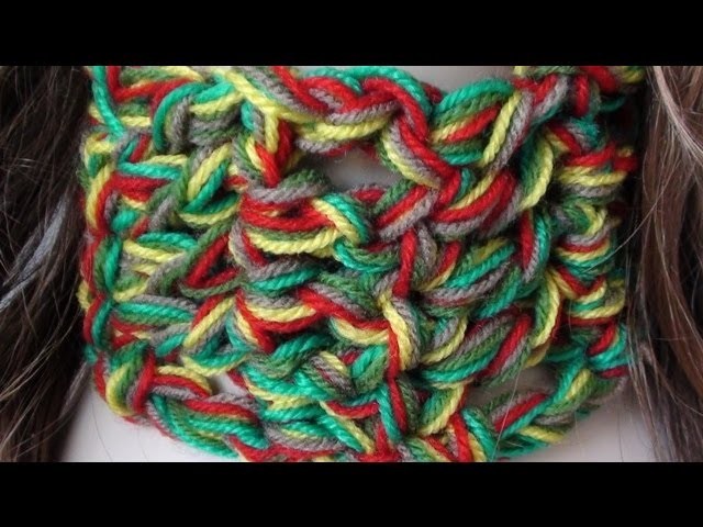 Rough Super Chunky Crochet Scarf