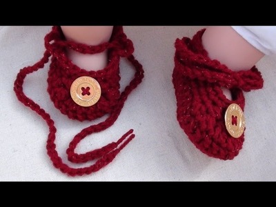 Tie Up Crochet Baby Booties - Crochet Baby Booties