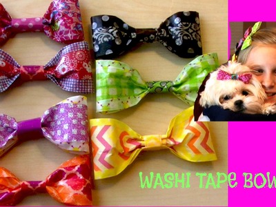 WASHI TAPE BOWS - DIY How to Make Multi Colored
