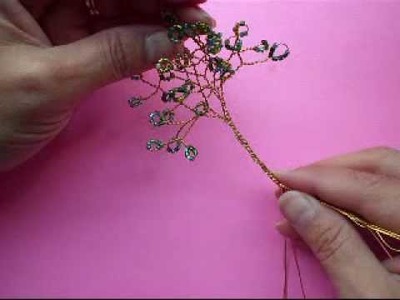 Wire Tree with Seed Beads