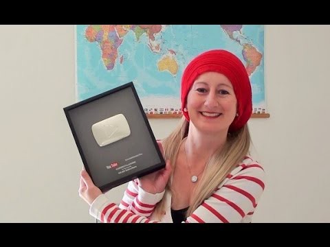 100,000 Subscribers Silver Play Button Plaque - Crochet Hooks You