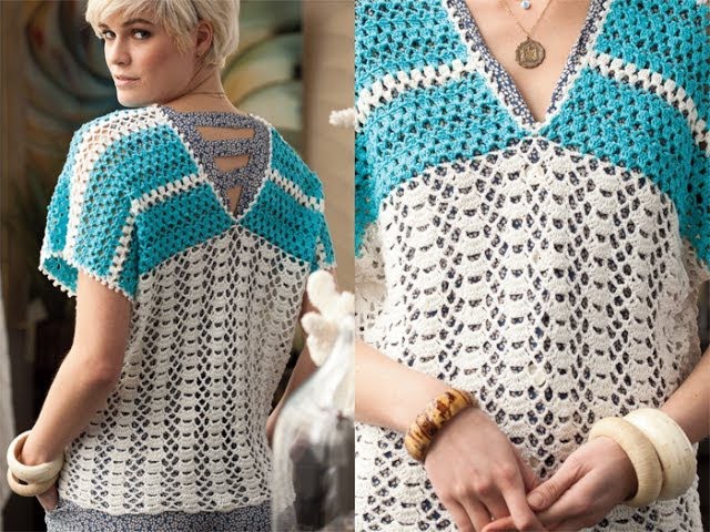 #16 Short Sleeve Top, Vogue Knitting Crochet 2012